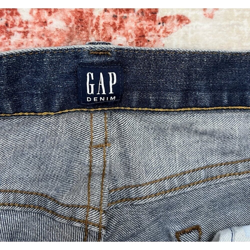 Sexy GAP Jeans Size 34x36 Dark Wash Athletic Fit Tapered Leg Stretch Denim💙 - Picture 3 of 5